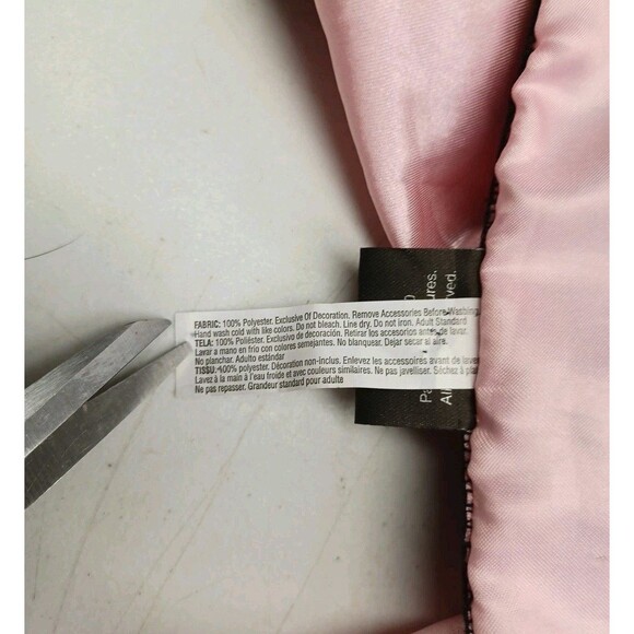 Grease Pink Ladies Full Zip Lightweight Jacket Costume Adult XXL Satin - Picture 7 of 8